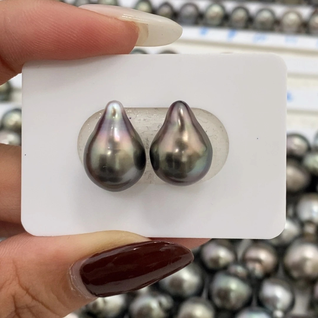 裸珠海水珍珠大溪地巴洛克不规则11.3m对珠