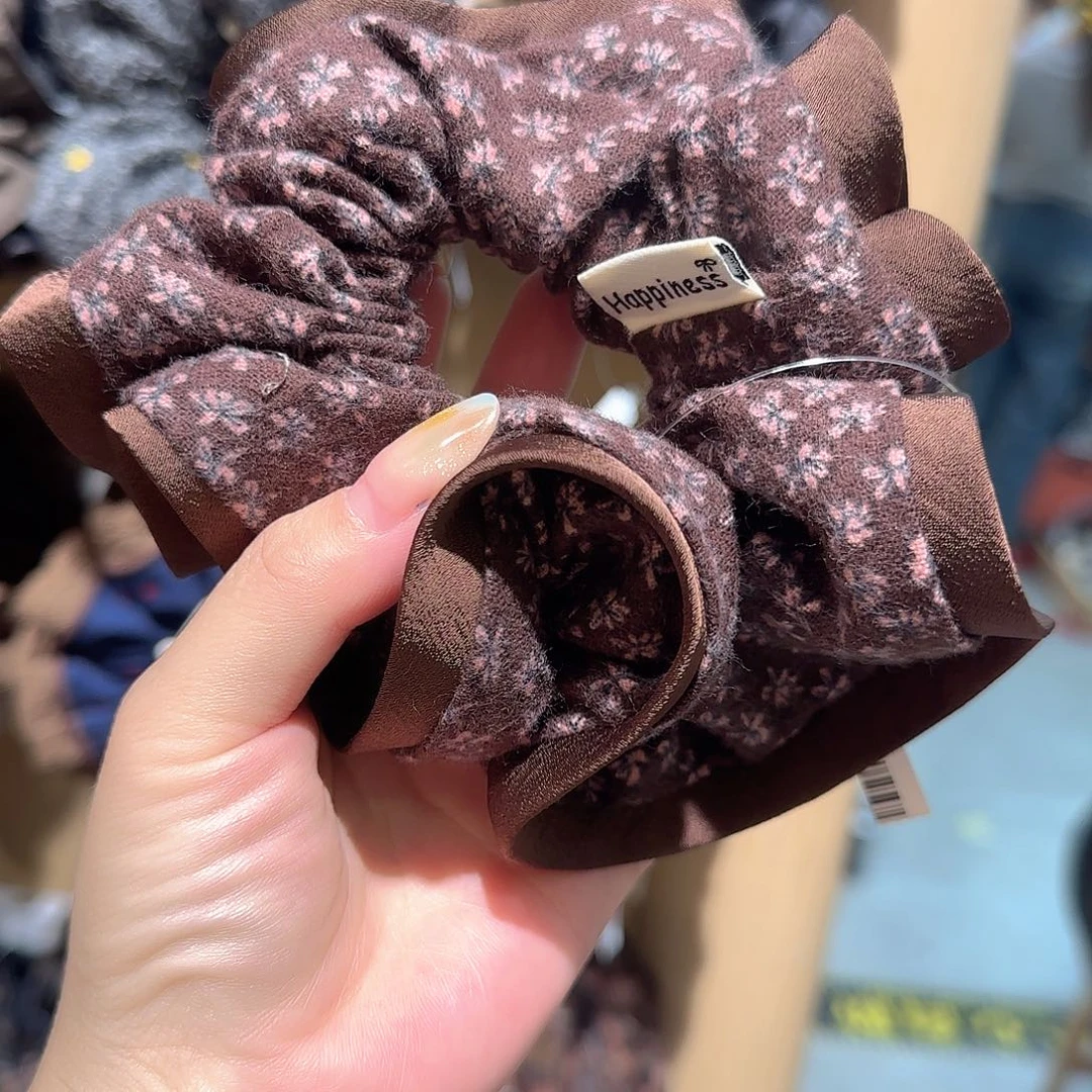 皮质非金属花花发圈