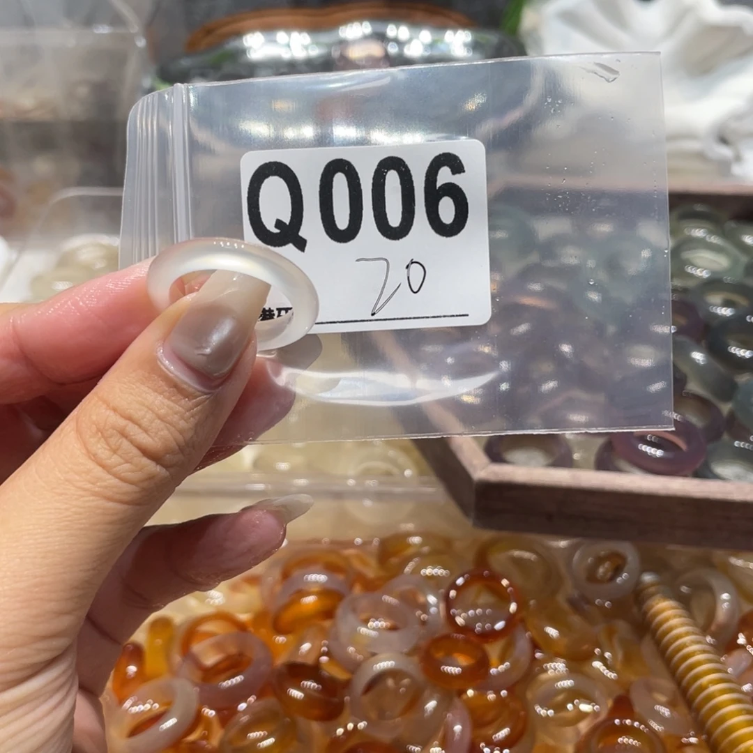 玛瑙/玉髓未镶嵌戒指006