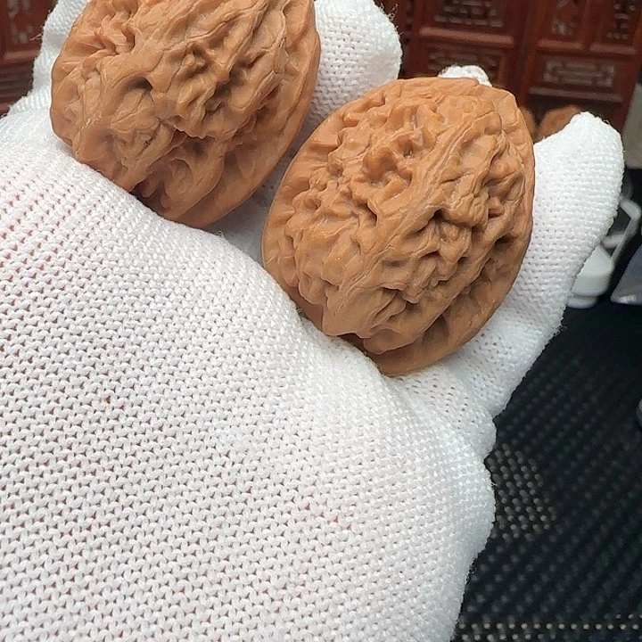 吊坠文玩核桃全品红锦鲤35肚福利