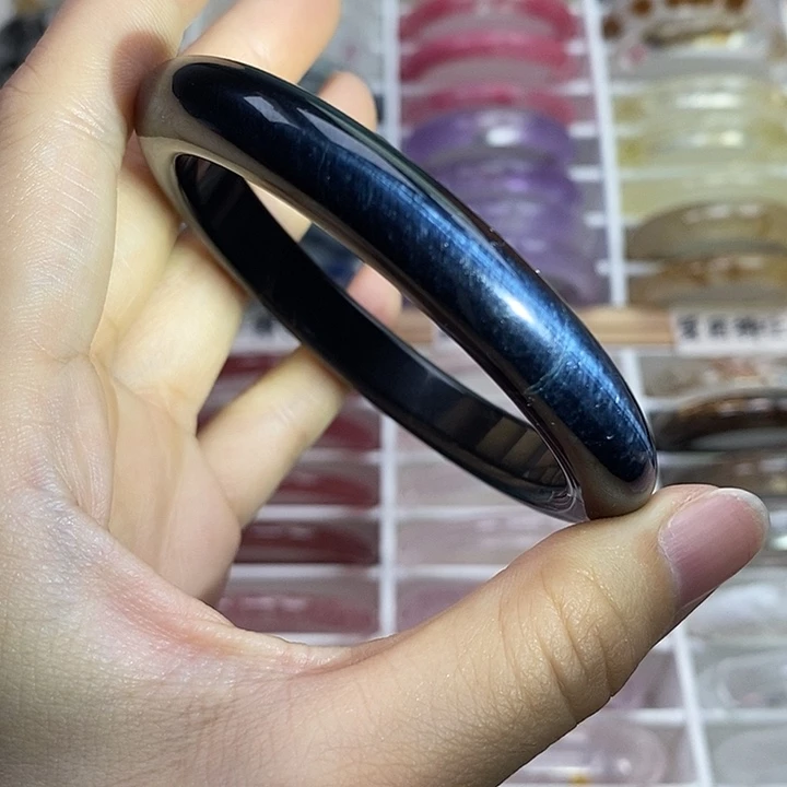 手镯未镶嵌水晶蓝虎眼59➕