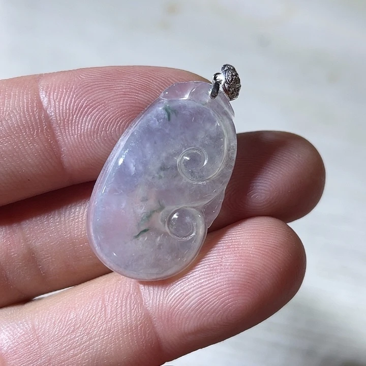 翡翠未镶嵌项链翡翠如意天然