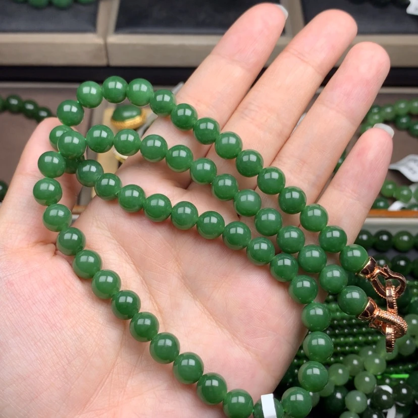 【闪购商品】颈饰未镶嵌和田玉（碧玉）?****?8m