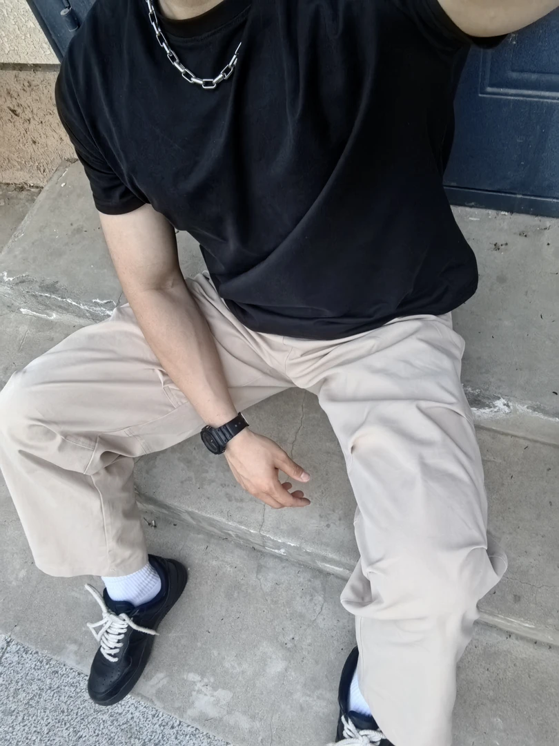 【极简素界】不如就美式收口健身运动短袖纯色百搭休闲