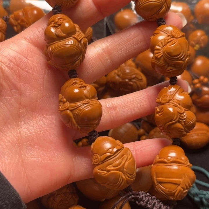 秋***醉手串橄榄核财神20