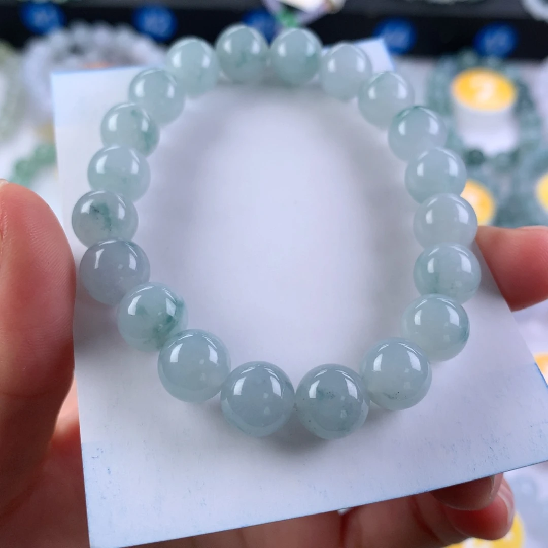 翡翠未镶嵌手链卡9.6