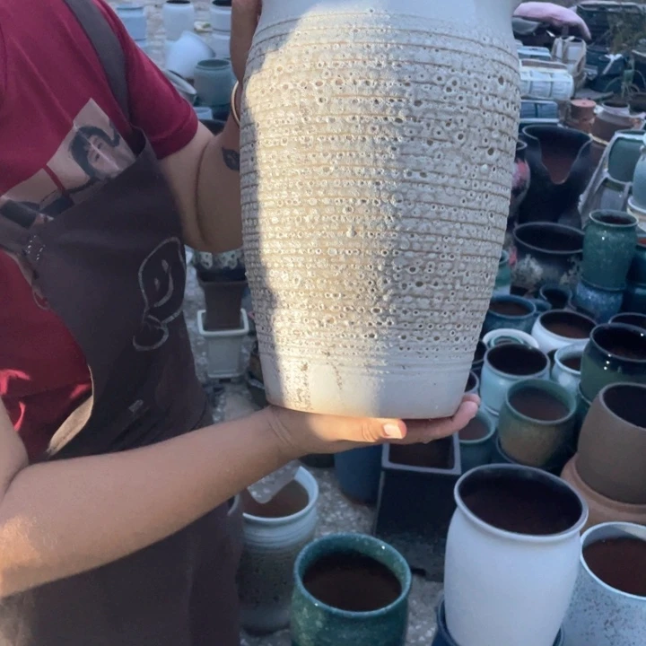 紫砂花盆口20高33正品正品