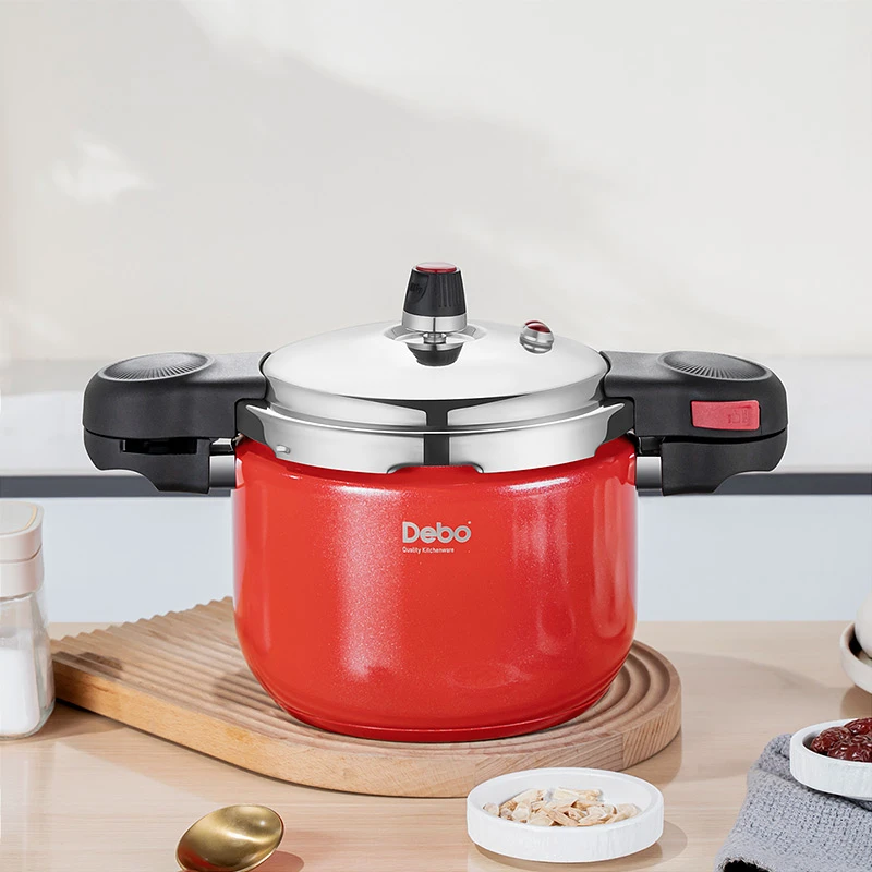 Debo/德铂罗德尔高颜值不锈钢高压锅安全防爆压力锅汤锅4L