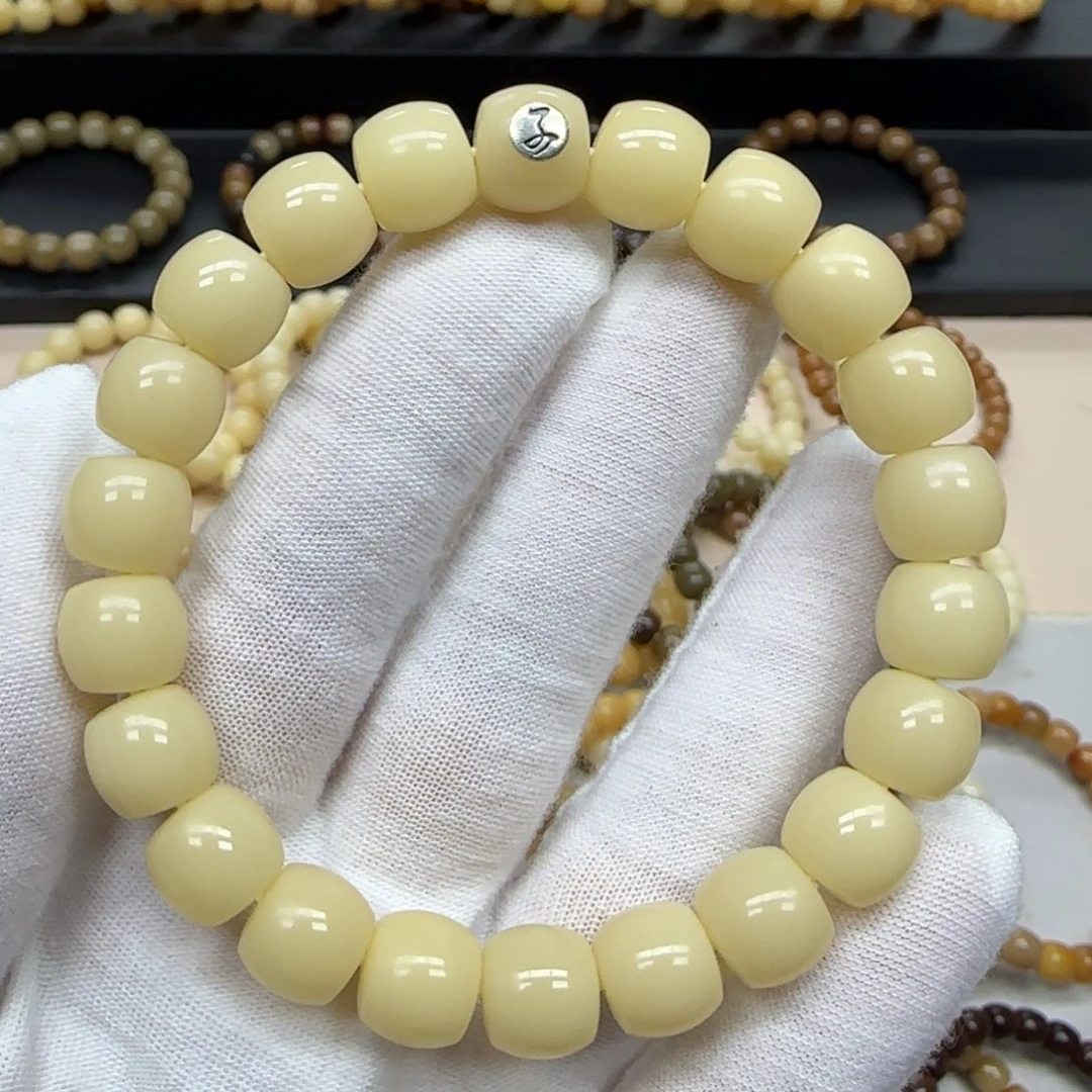 菩提根/象牙果手串10*11 鬼工 10年 鼓珠