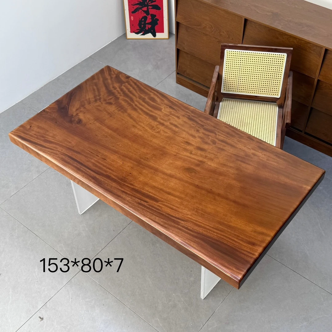 南美胡桃木大板 全方 153*80*7 原木色单板，含运费