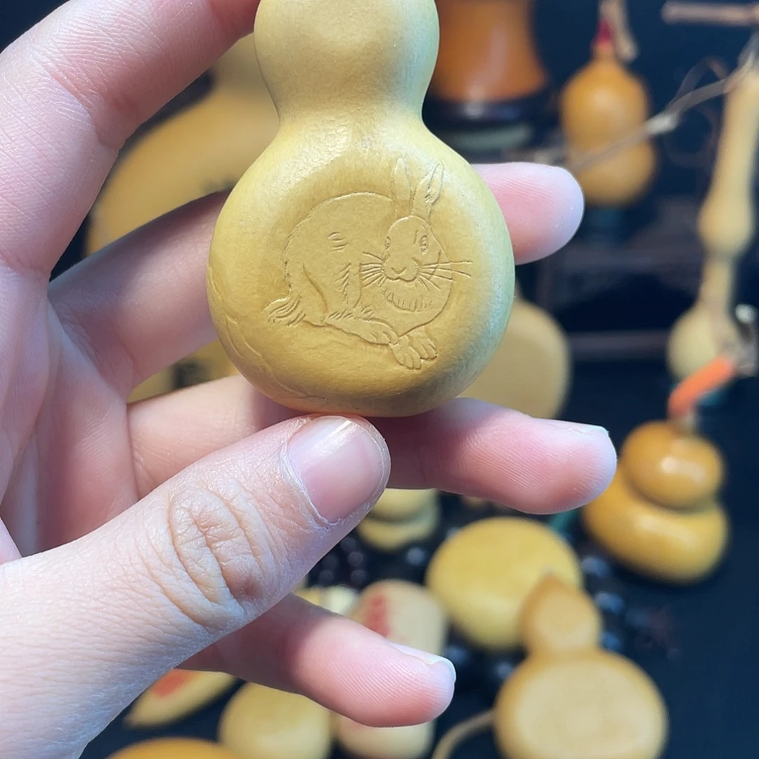 兔子押花葫芦葫芦