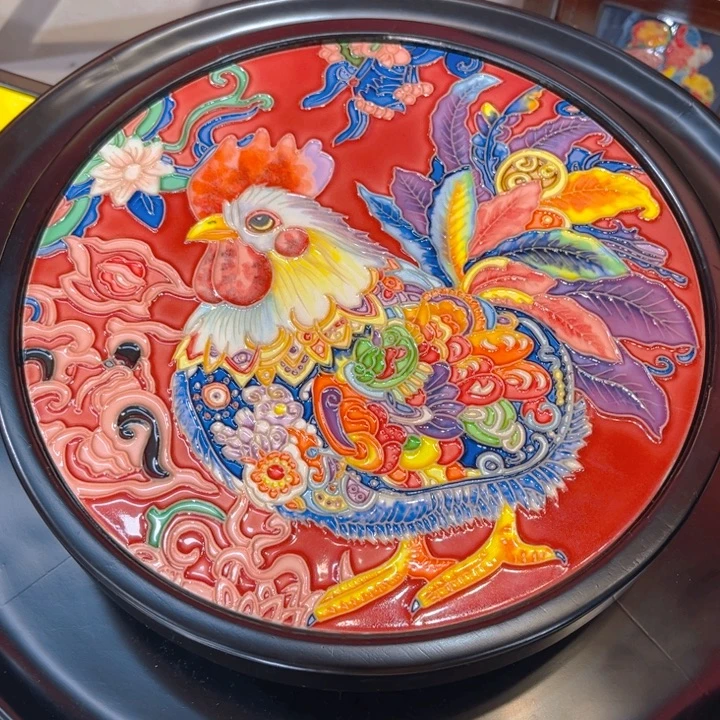 盖子款瓷板画艺术作品