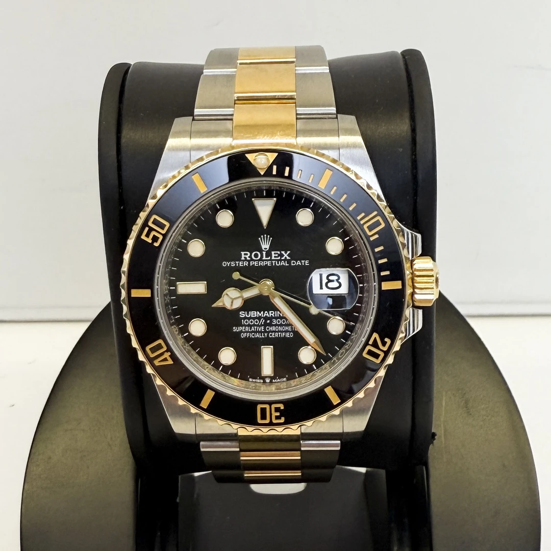 99新 Rolex/劳力士 间金黑(24年2月全套m126613ln-0002)