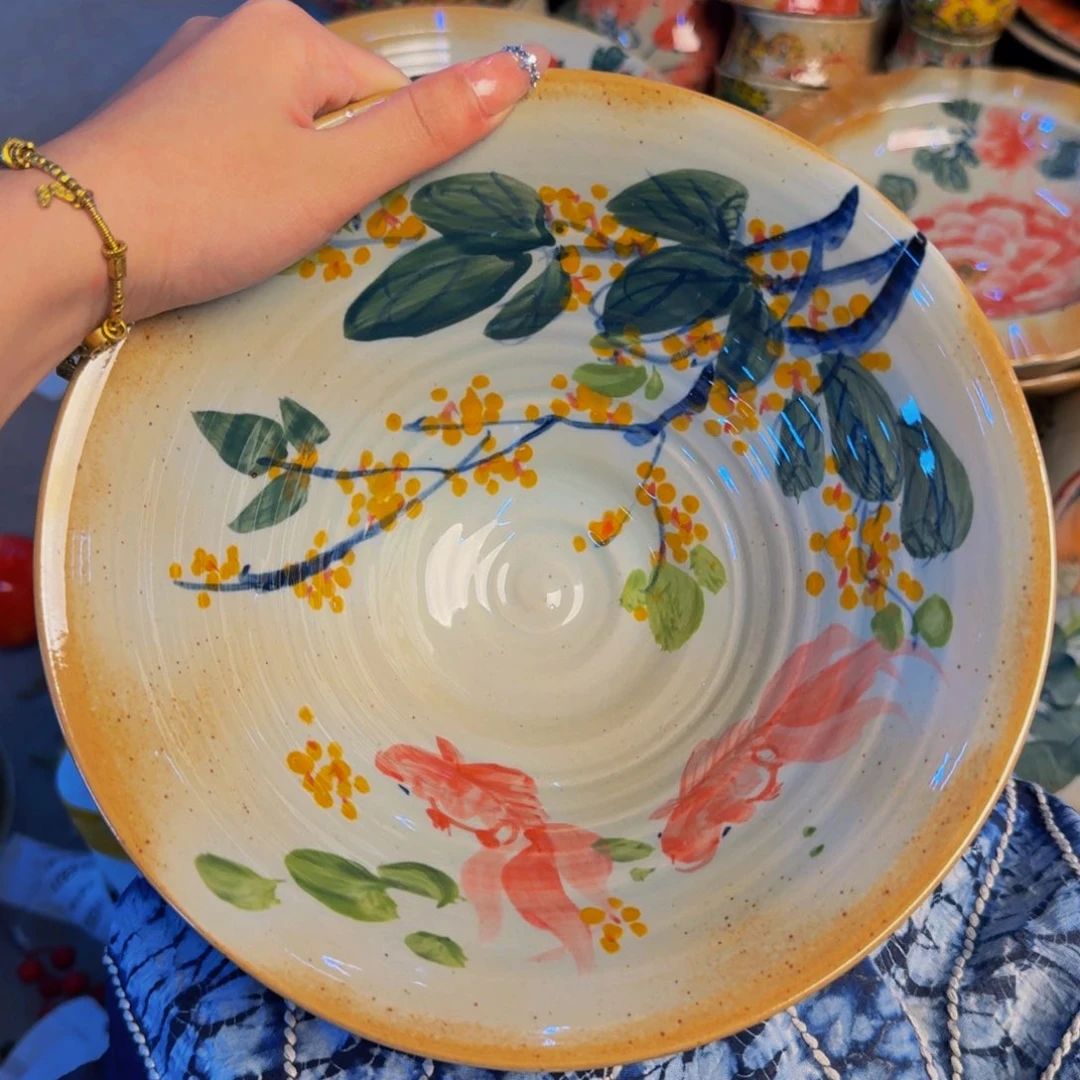 瓷片景德镇陶瓷手工手绘