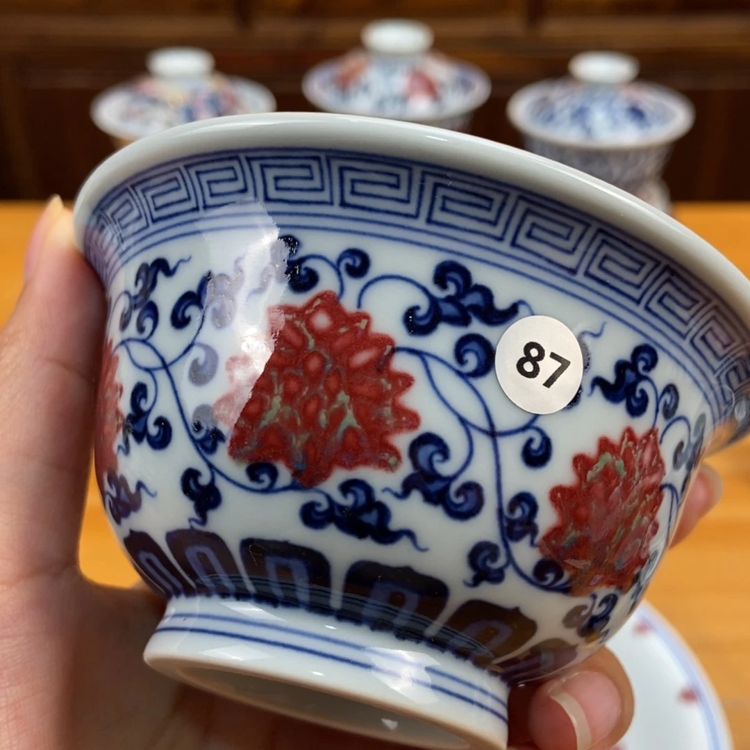 手绘现代茶具非古董