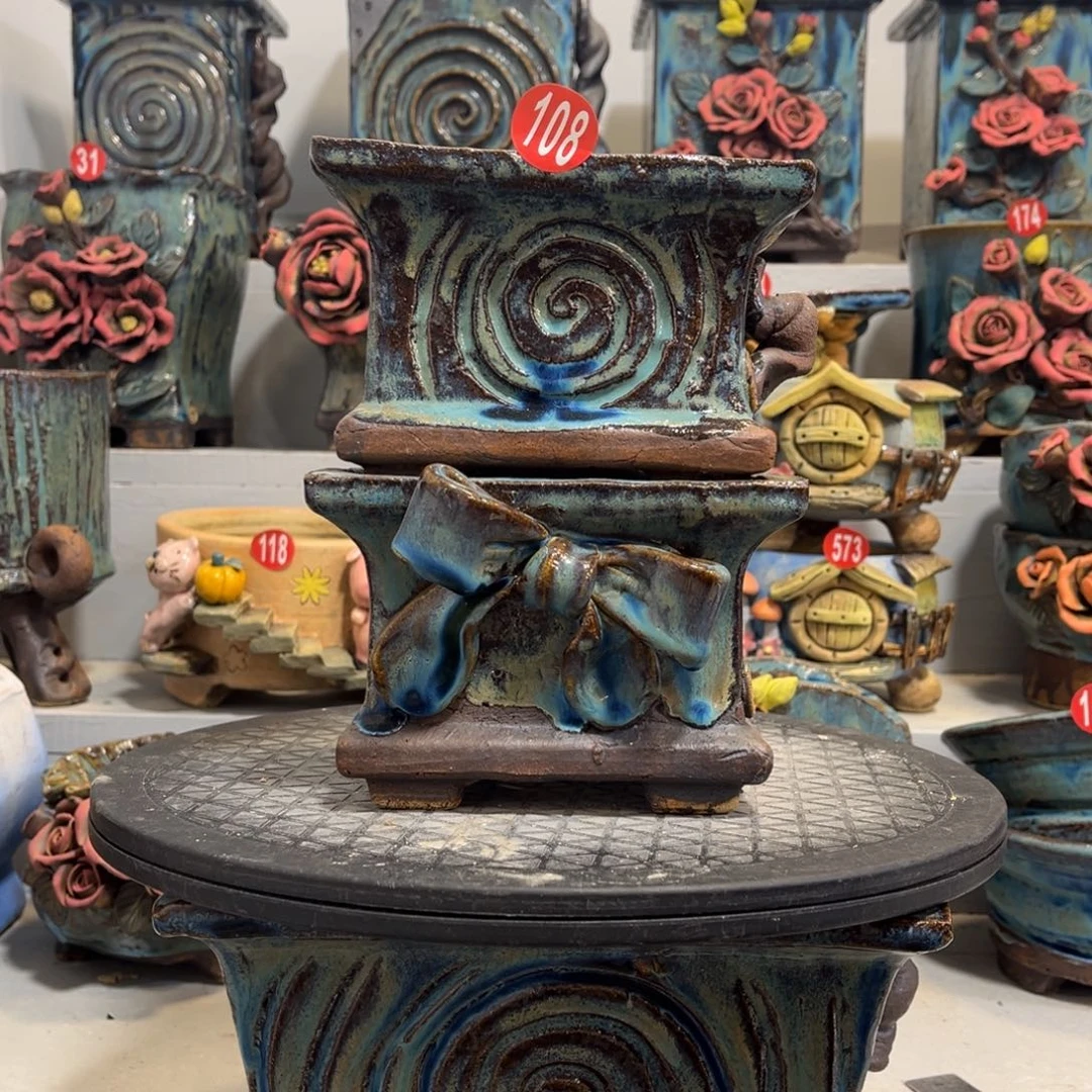 陶瓷108 号陶然花盆