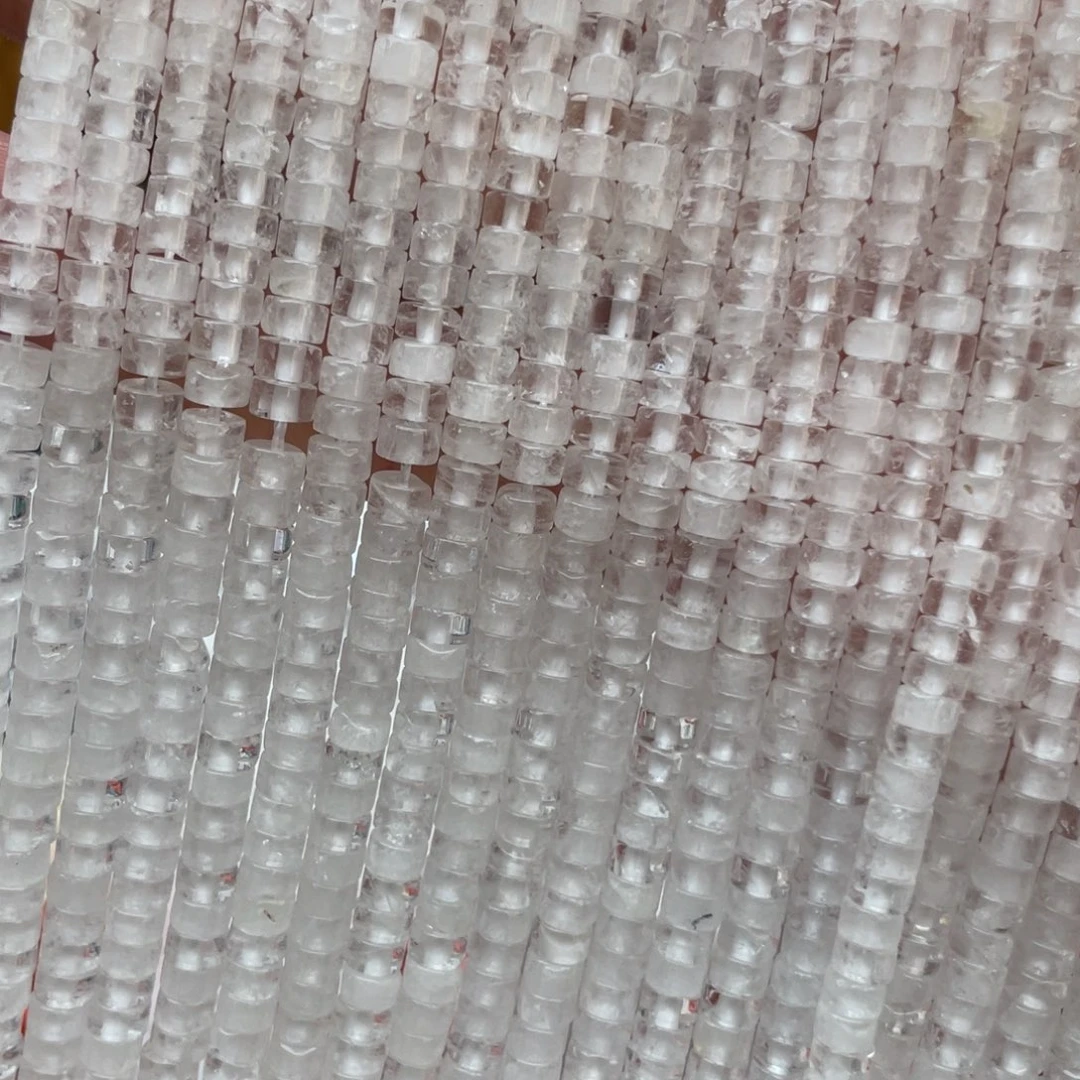 玛瑙/玉髓未镶嵌珠宝半成品白阿塞直切1条卡4