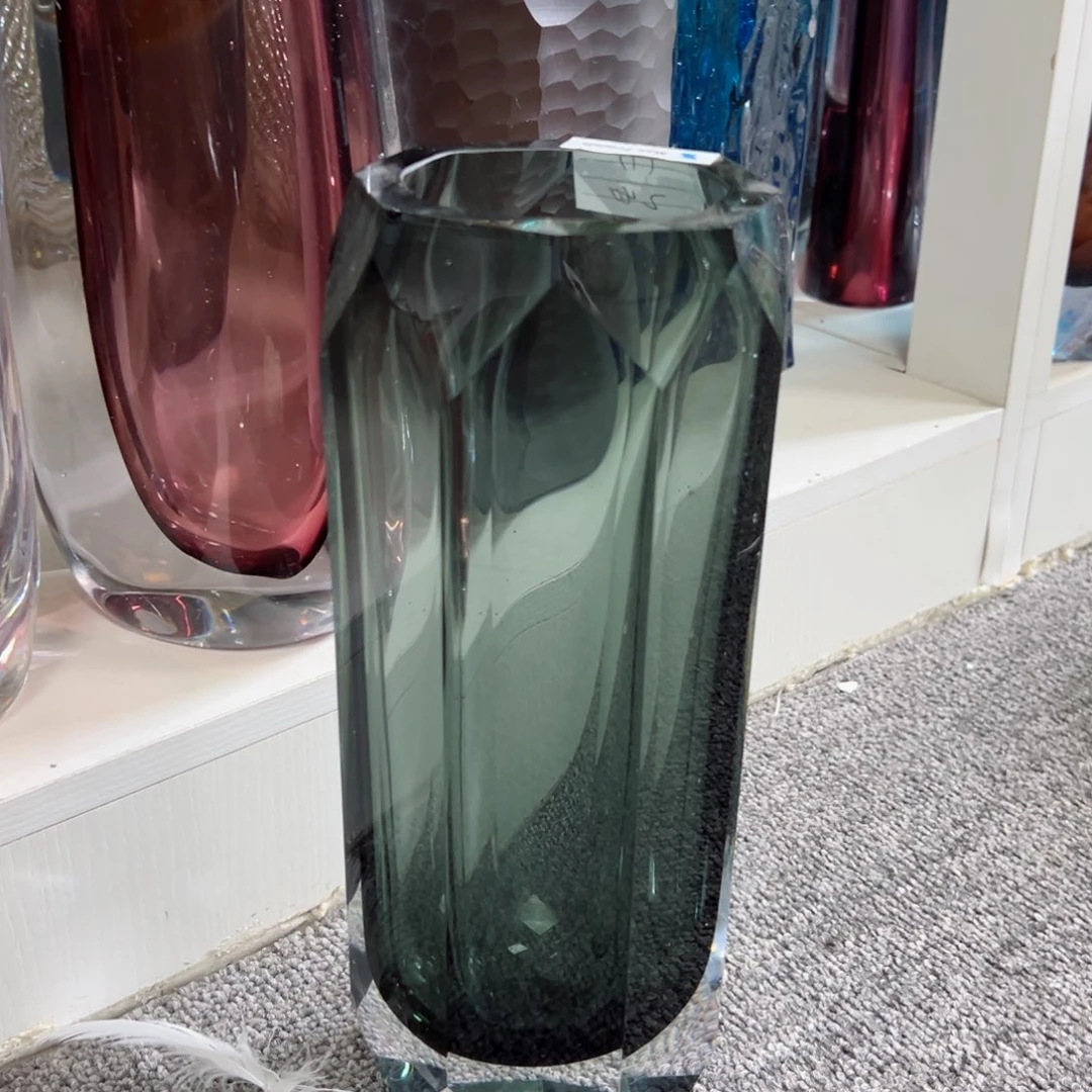 幻彩琉璃花瓶花器纯手工痕迹高度31