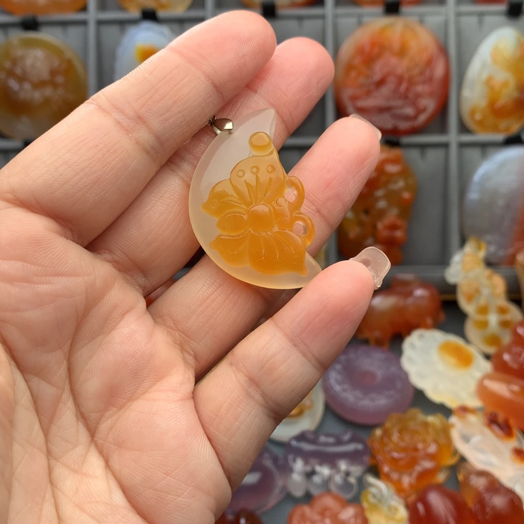 玛瑙/玉髓未镶嵌颈饰