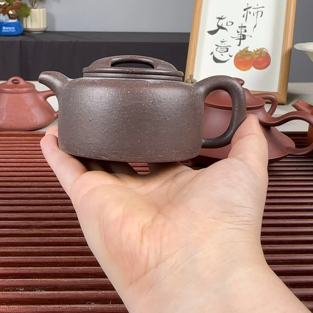 技***量茶壶紫砂微瑕牛盖