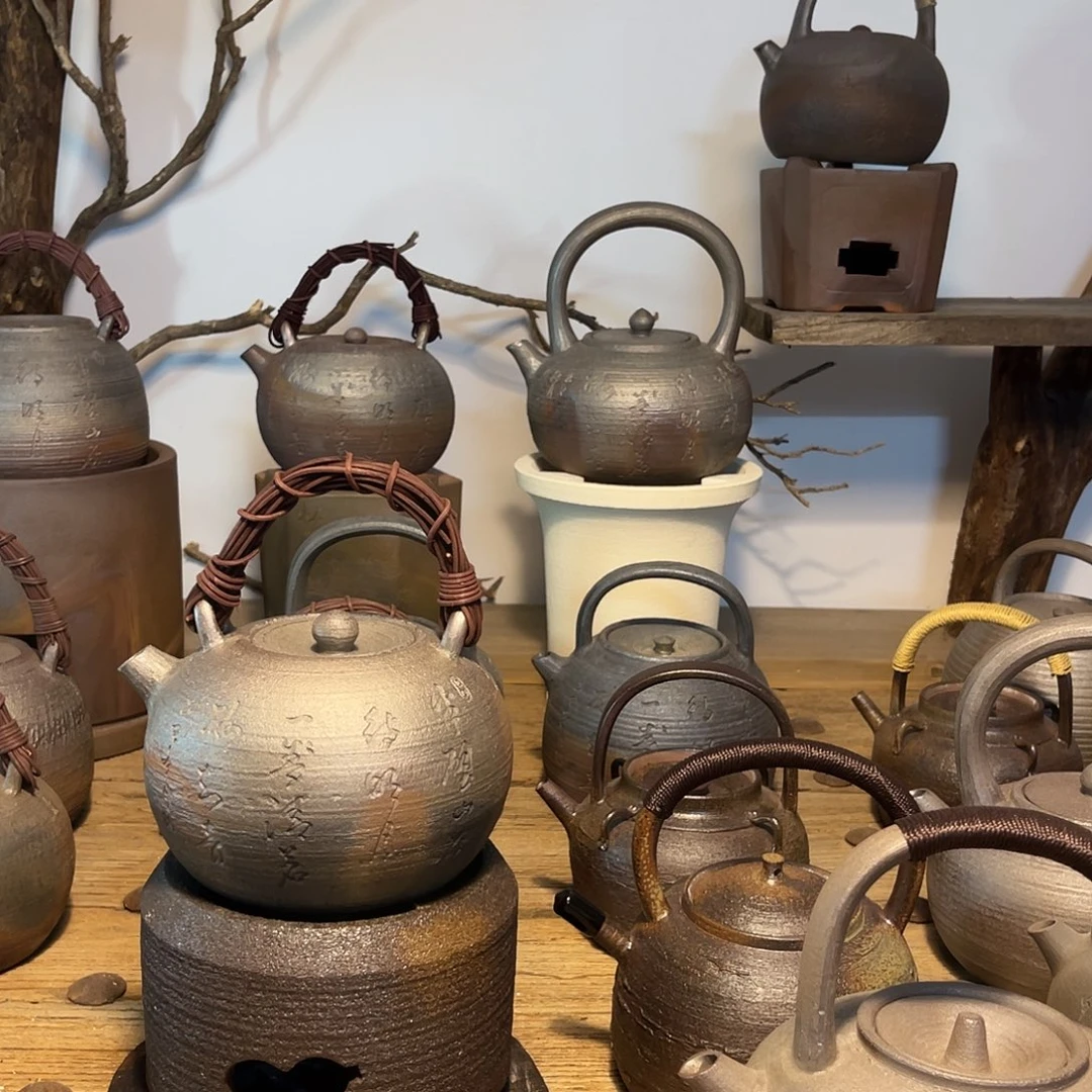 雪***飘800cc藤编刻字提梁