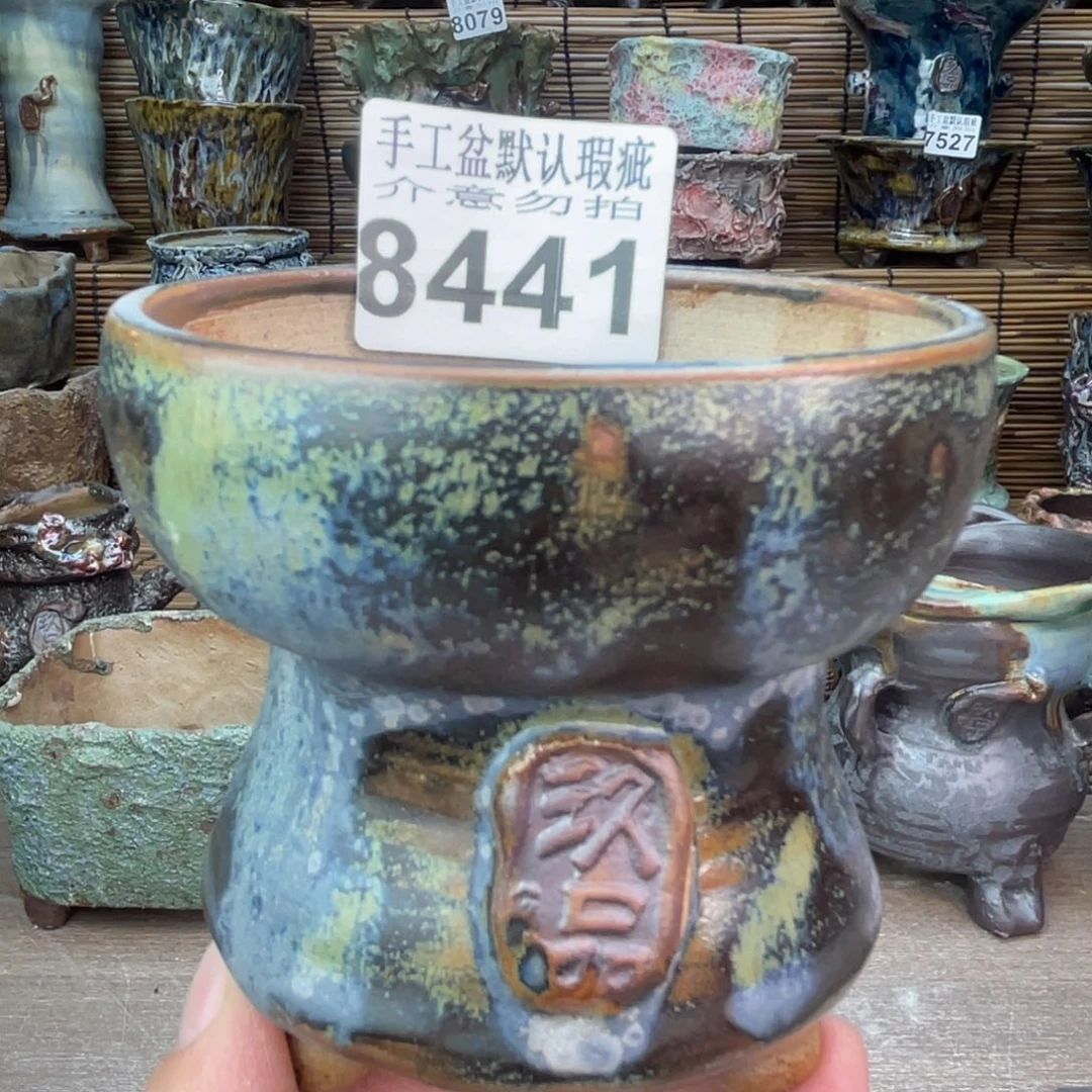 手工花盆默认瑕疵完美者勿拍