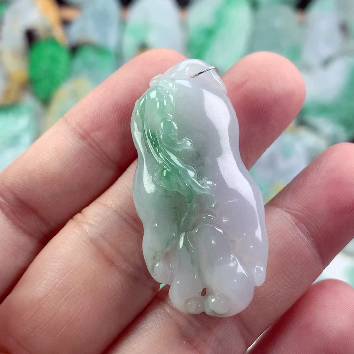 翡翠未镶嵌吊坠(不含链)