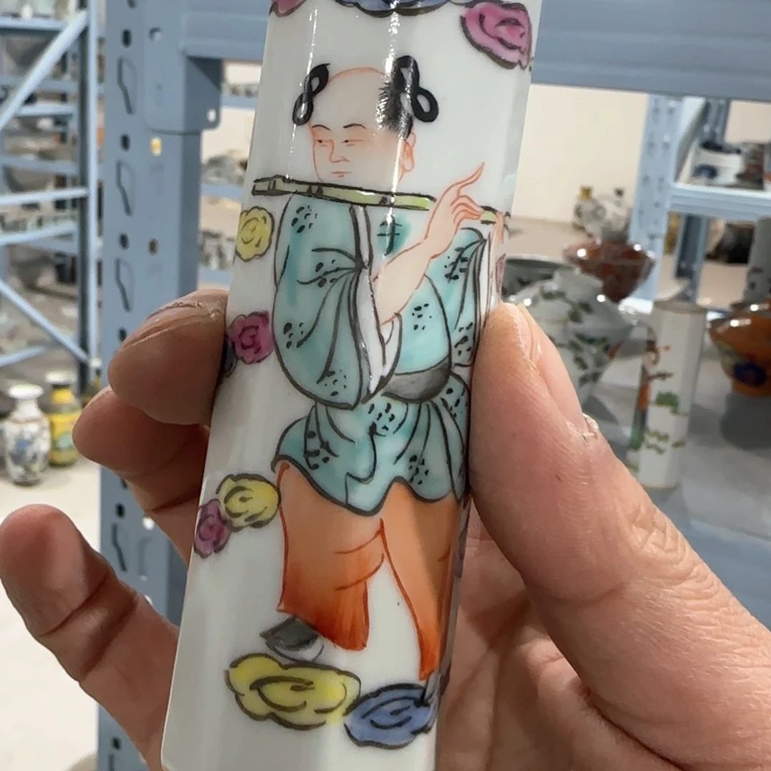 瓷片摆件手绘瓷器全部处理了吧