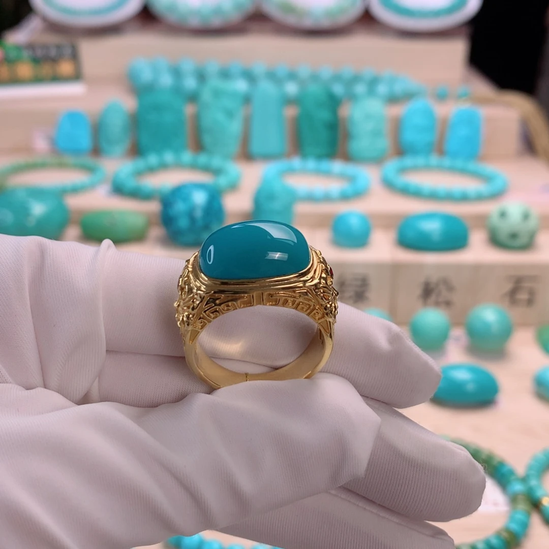 绿松石手链18K金镶嵌权*君