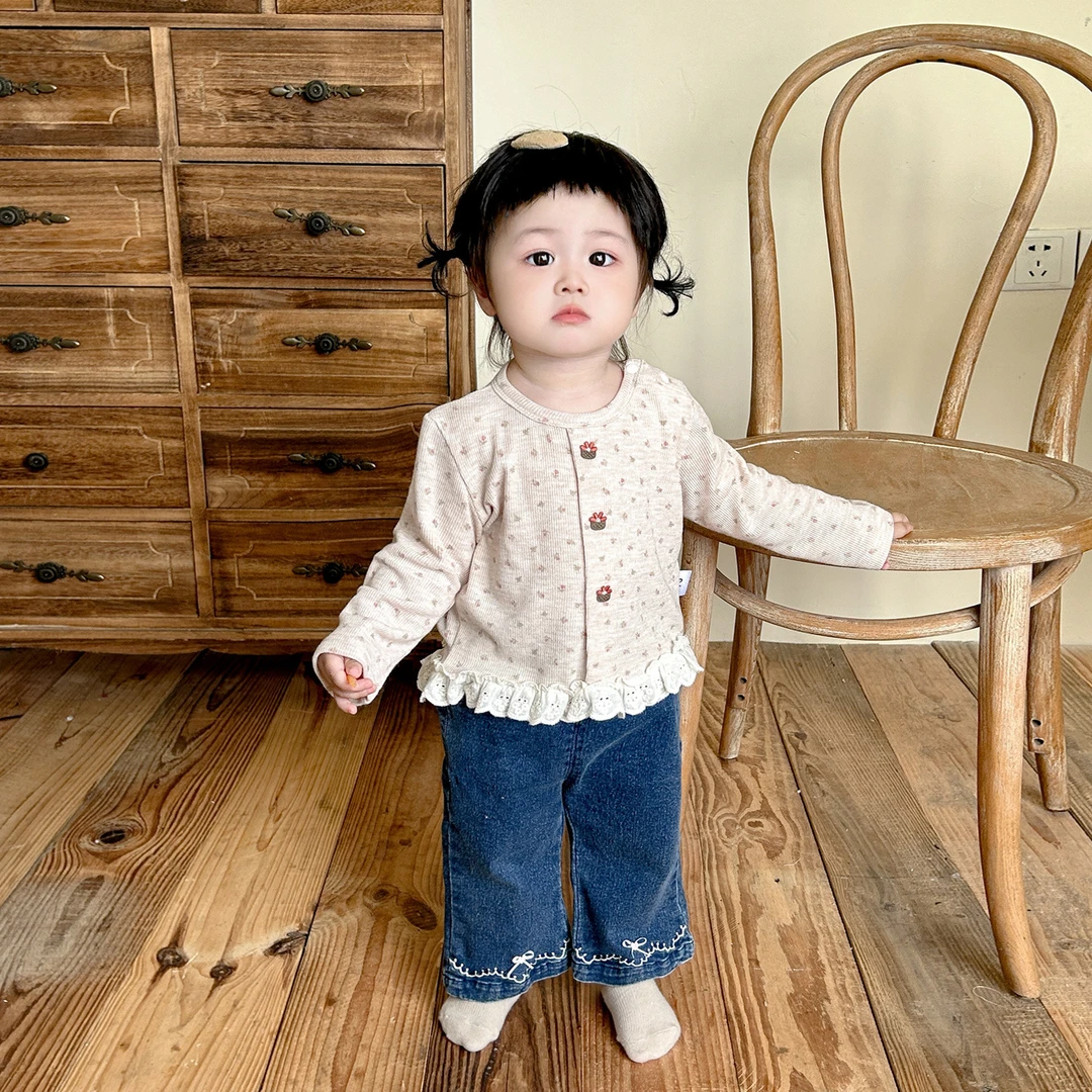 童装婴幼童衣服秋装长袖洋气打底衫女宝宝春秋季外出T恤厂家批发