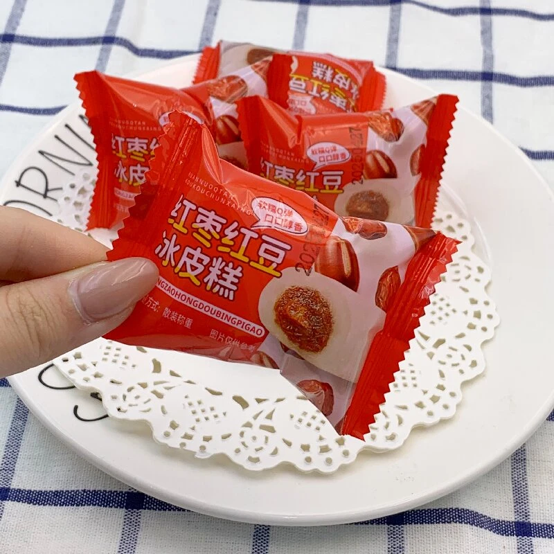 红枣红豆冰皮糕糕点