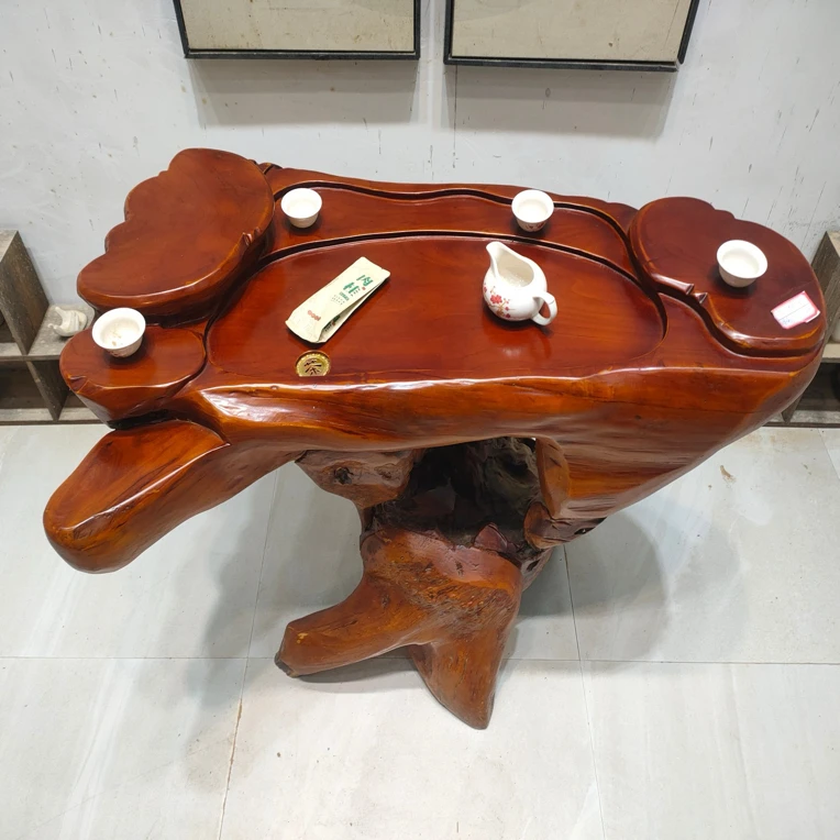 实木根雕茶桌茶台家用高端树根茶桌