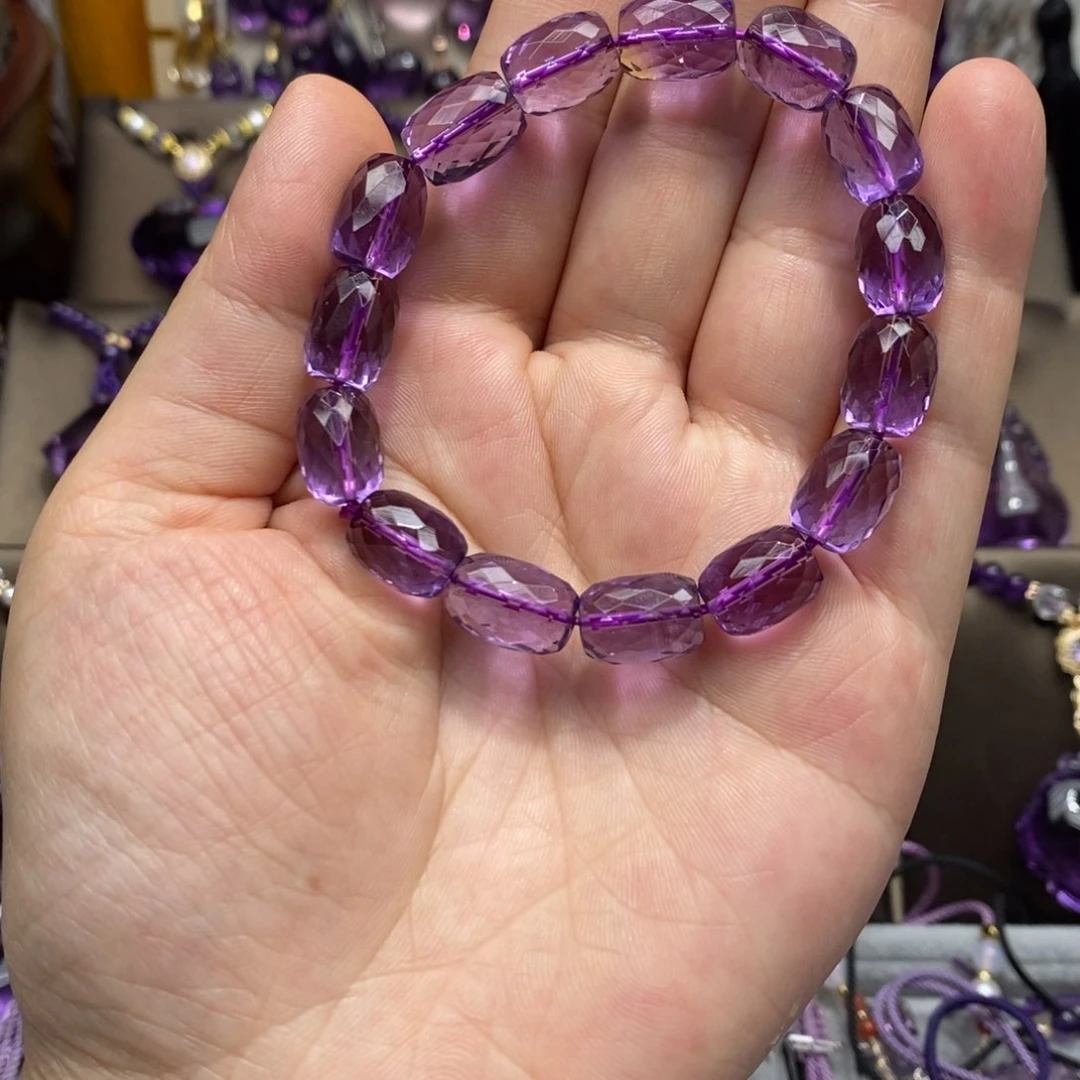紫晶手链未镶嵌紫水晶手链