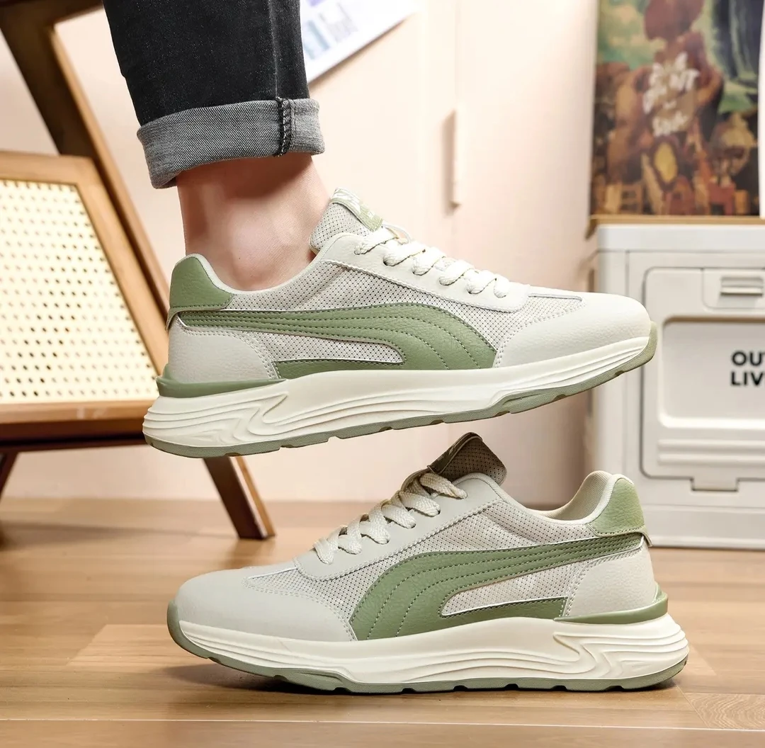 【爆款推荐】春夏新款休闲百搭不限年龄透气防滑耐磨网面男潮鞋2505