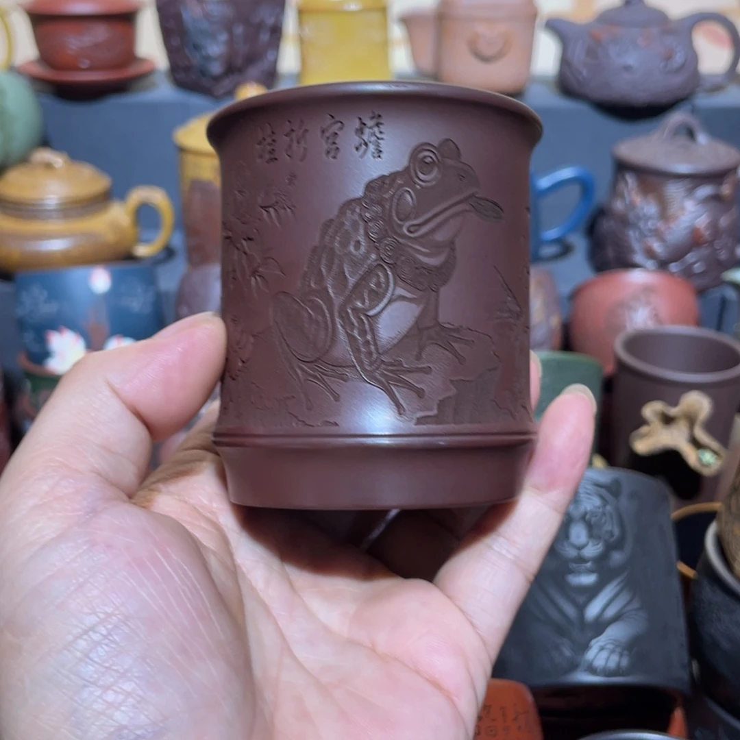 原矿紫砂手工主人杯