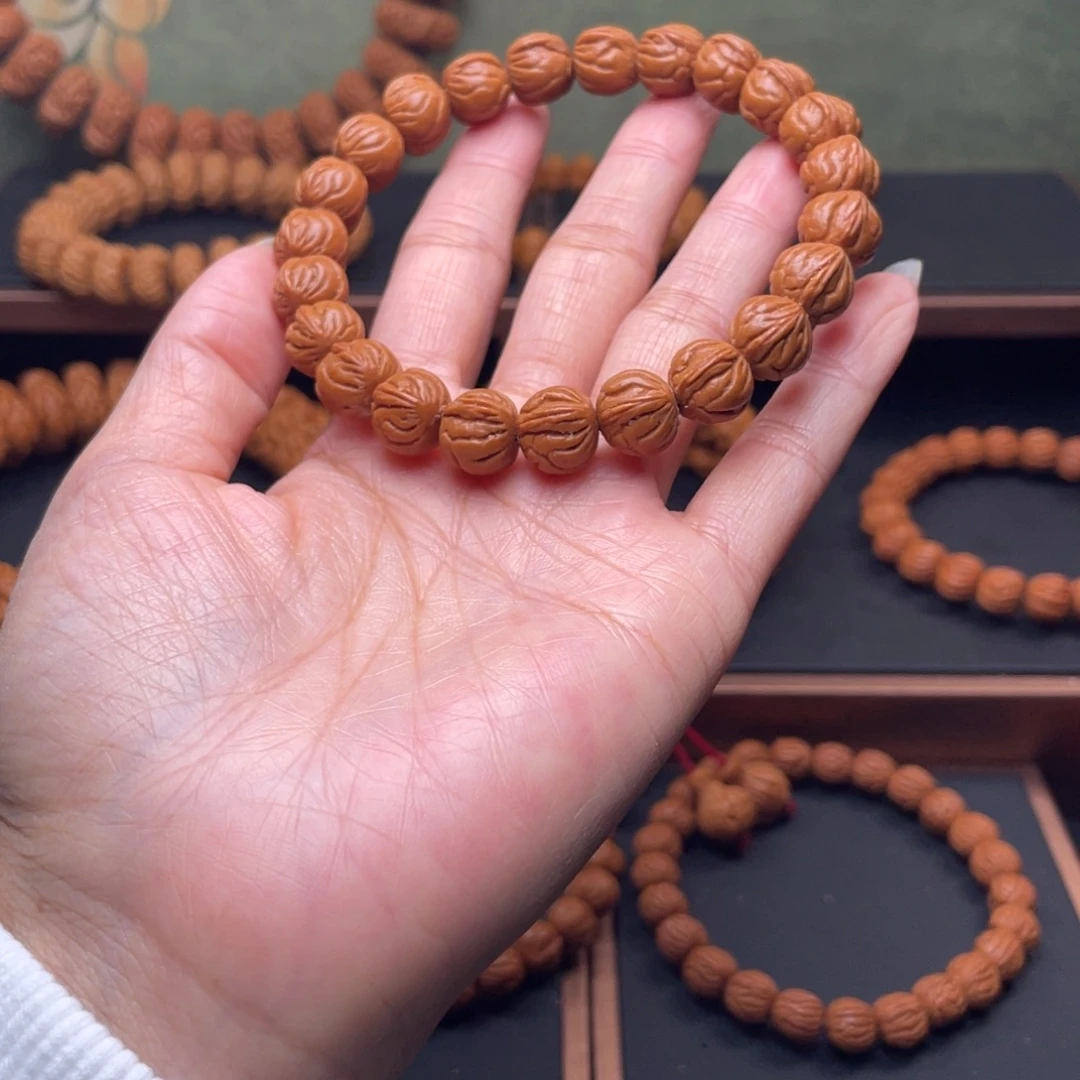 桃核手串10玉龙脊