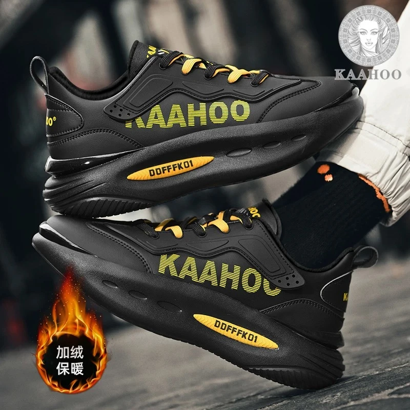 DS5558【加绒】全皮防水休闲情侣牛皮板鞋