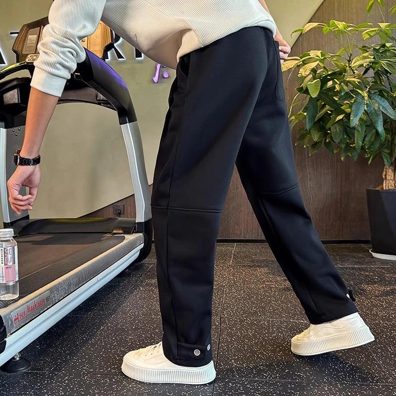 直筒卫裤男士春秋季新款潮流痞帅宽松运动裤子潮流阔腿百搭休闲裤