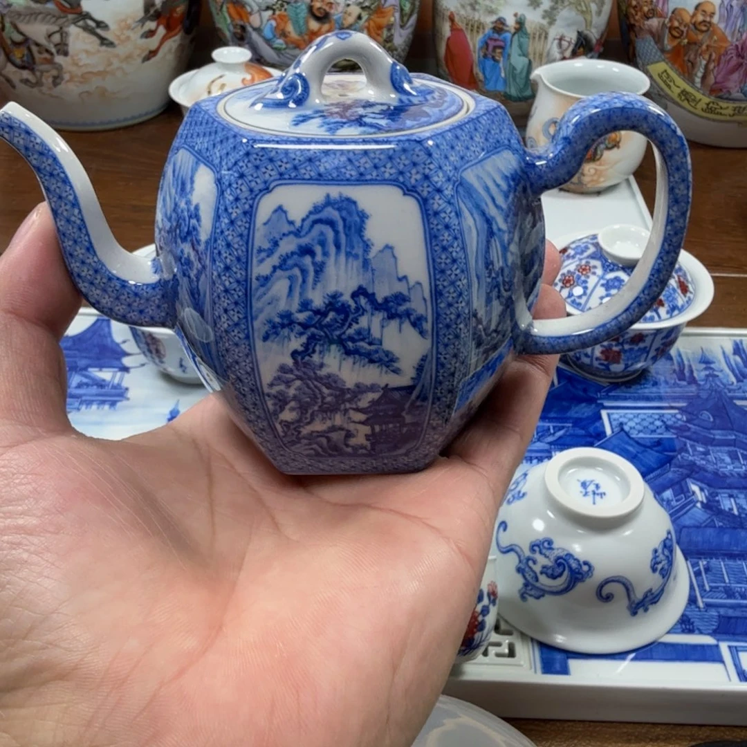 林***武全手工全手绘陶瓷