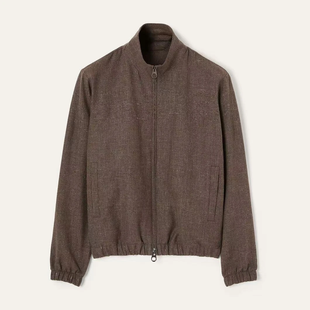 意大利 LP 24900 同款【100%诺曼底亚麻】男士飞行员夹克（春夏薄款）