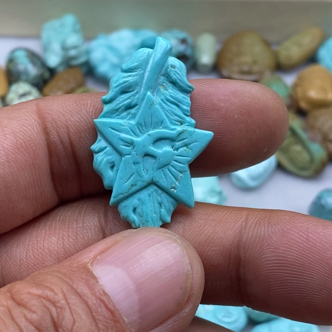 绿松石未镶嵌珠宝半成品