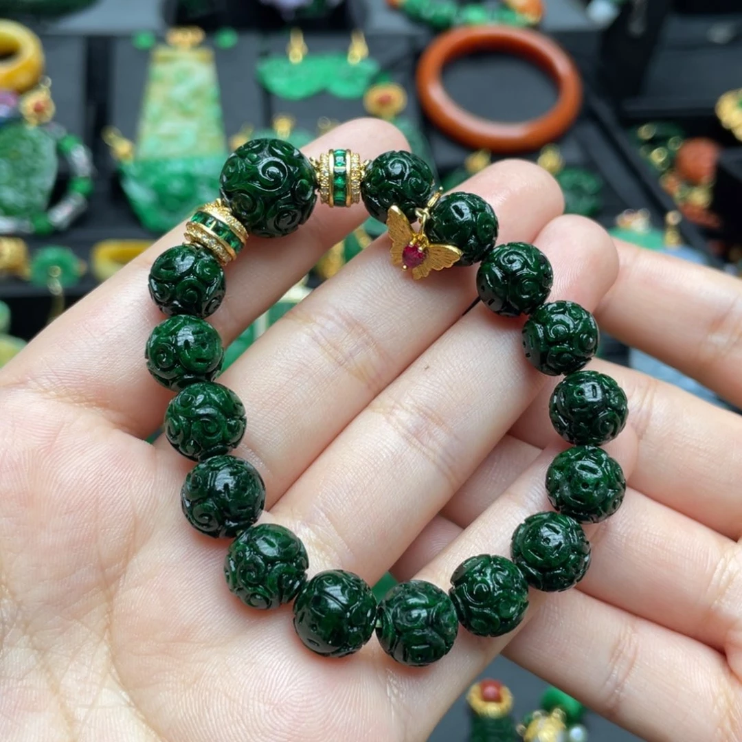 翡翠银S925镶嵌颈饰翡翠