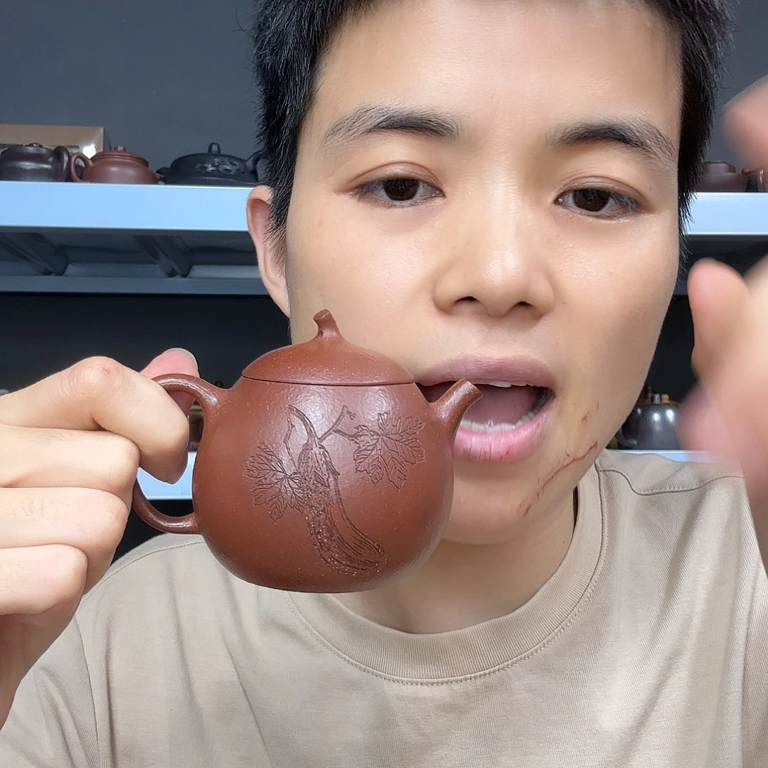 茶壶紫砂民间手艺人全手工制作