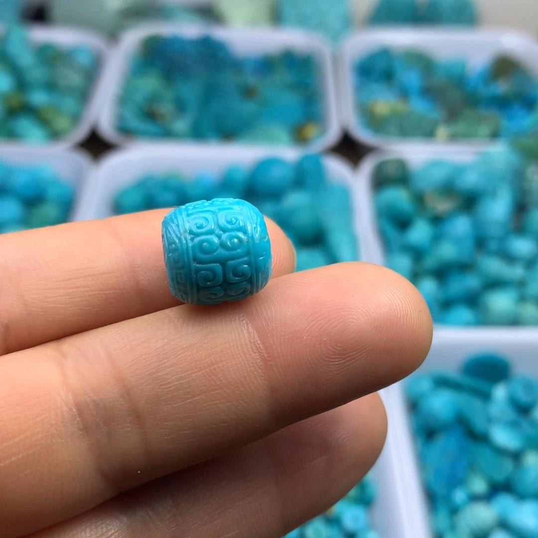 绿松石未镶嵌吊坠(不含链)12×12