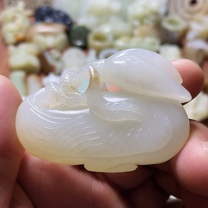 和田玉未镶嵌挂件