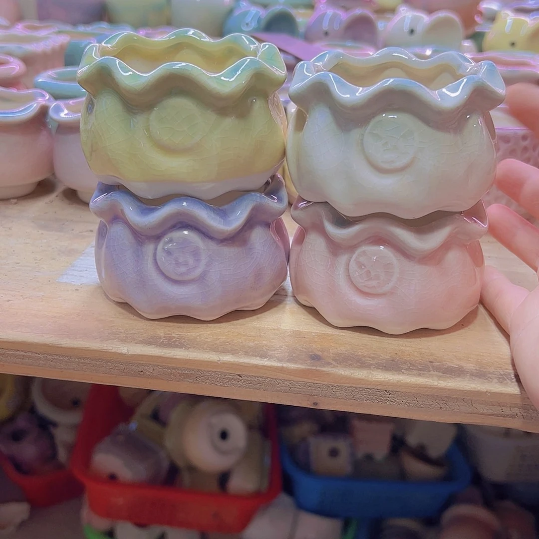 陶瓷花盆当场满12包邮