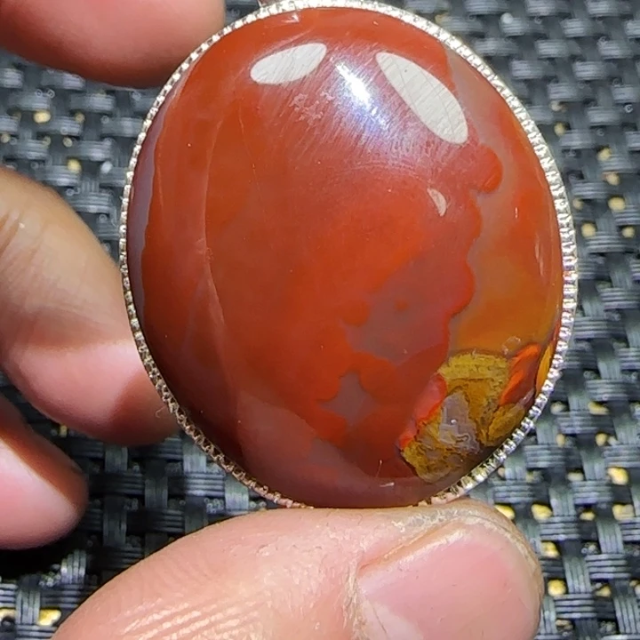 好***树玛瑙/玉髓未镶嵌吊坠