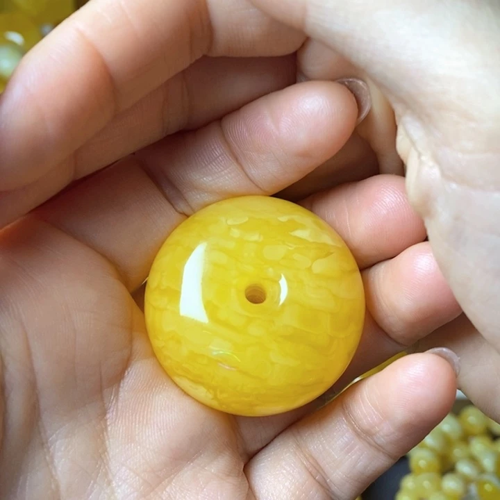 w***n琥珀未镶嵌手链天然无优化琥珀蜜蜡