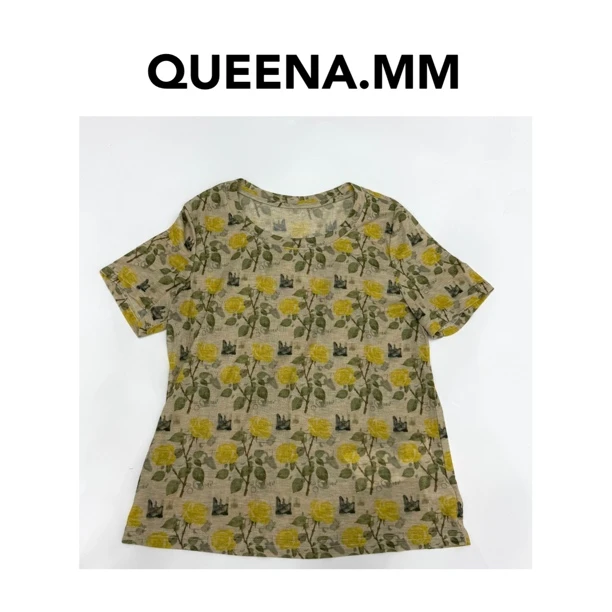 欧货高定小黄花T恤