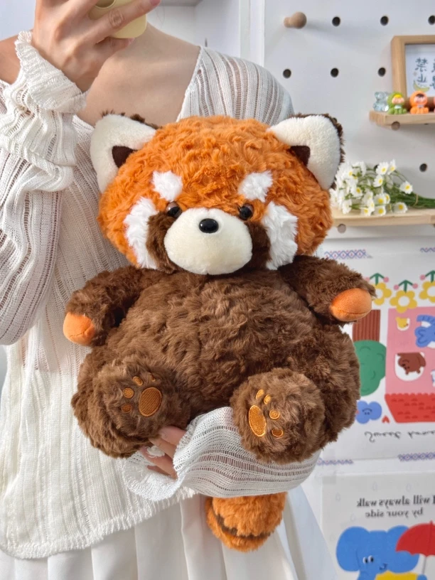 懒懒小熊猫毛绒玩具公仔懒懒浣熊床上毛绒玩偶生日礼物女生玩偶